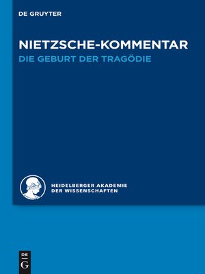 cover image of Kommentar zu Nietzsches "Die Geburt der Tragödie"